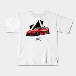 toyota supra a80 red Kids T-Shirt